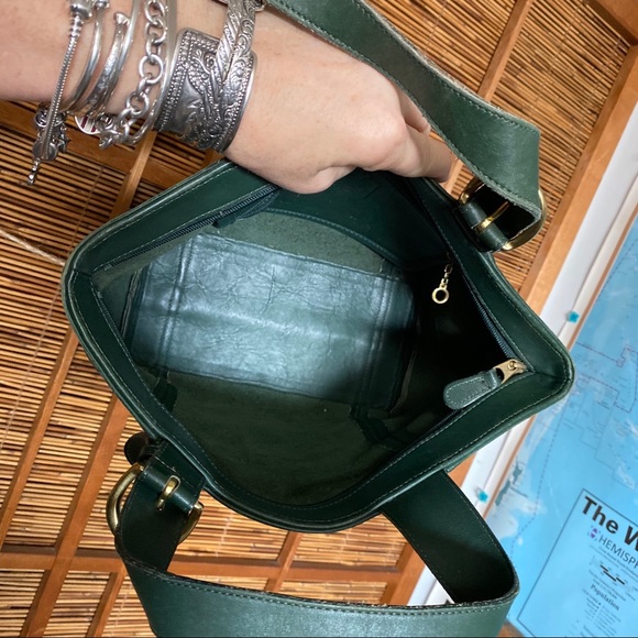Coach Bags Vintage Coach Waverly Soho Tote Bag Hunter Green Poshmark